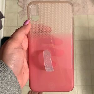 Pink ombré loopy case